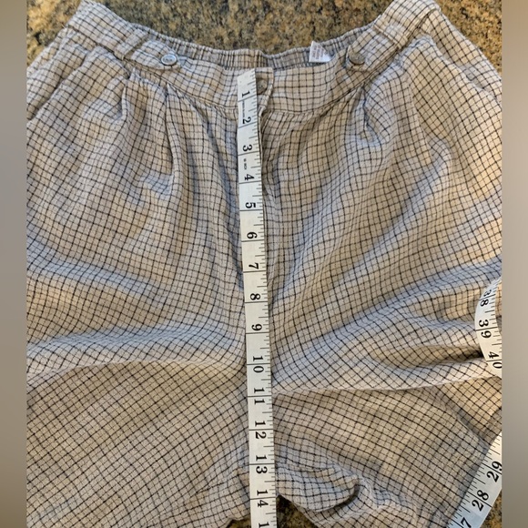 Vintage Women’s Flannel linen shorts Size 16 - Picture 9 of 10